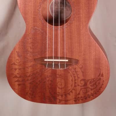 Luna Tattoo Mahogany Tenor Ukulele with gig bag NEW Tenor Uke TTN MAH image 1