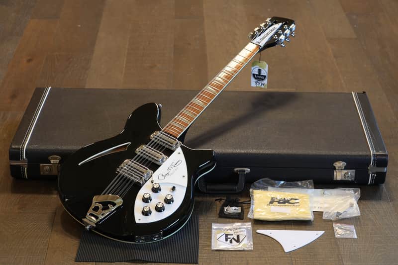 1998 Rickenbacker 370/12RM Roger McGuin Limited Edition 12-String Electric Guitar Jetglo + OHSC image 1
