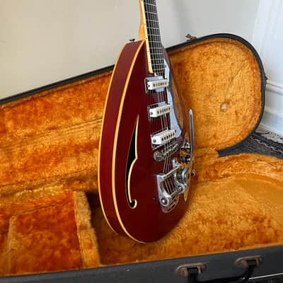 Vox Mark VI Acoustic Red 1960s Semi-hollow Electric Guitar image 8