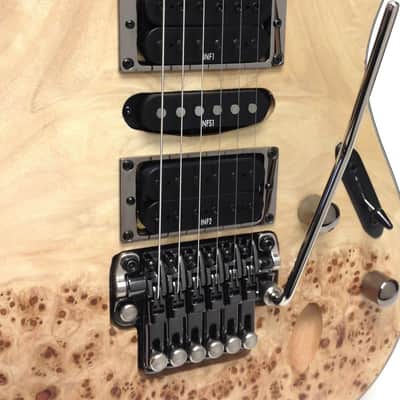 Ibanez S Series S770PB Electric Guitar - Poplar Burl Natural Flat image 3