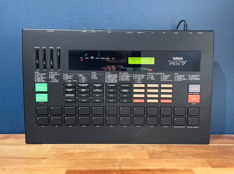 Yamaha RX7 Digital Rhythm Programmer - Black image 1