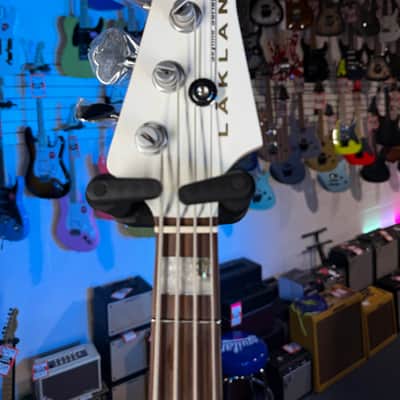 Lakland Skyline 44-64 Custom PJ Ash Bass Guitar - White with Rosewood Fingerboard, Plek'd! 608 image 4