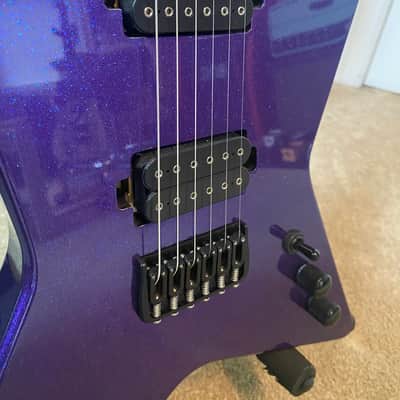LEF Custom Guitars Star w/ Original Purple Flake Paint image 9