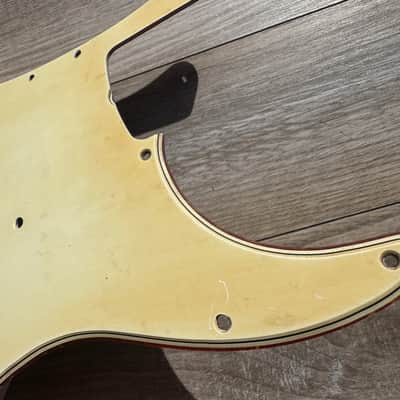'72 thru '79 Fender Precision 73 vintage celluloid 70's pickguard USA RI image 7