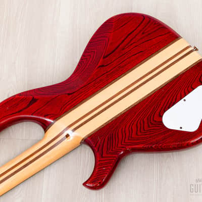 1982 Aria Pro II SB-R60 PR Vintage Neck Through Bass Padauk Red, Near-Mint, Japan Matsumoku image 15