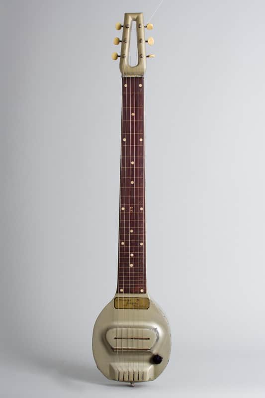 Bronson Singing Electric Lap Steel Electric Guitar, made by National-Dobro Corp. (1935), original black hard shell case. image 1