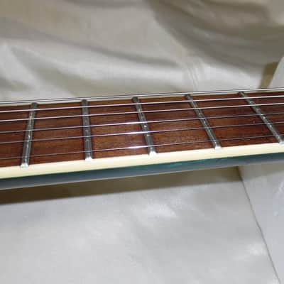 Washburn X-50 Q -Guitars4cancer- Neck-thru body, Quilted Maple Top, Trans Blue, Bound, Buzz Felten image 10