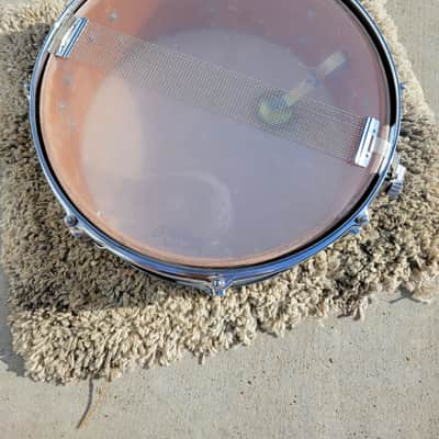 Vintage MIJ Tempro 14x5.5" Snare Drum - Blue Sparkle (168-24) image 8