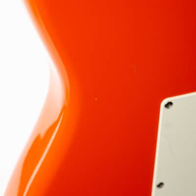 Squier Hank Marvin Stratocaster 1991 Fiesta Red image 17
