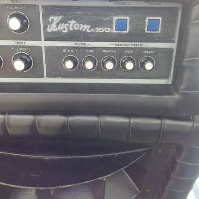 Kustom K150-2 amplifier and a 1G + 1H cabinet 1970s tuck and roll image 4