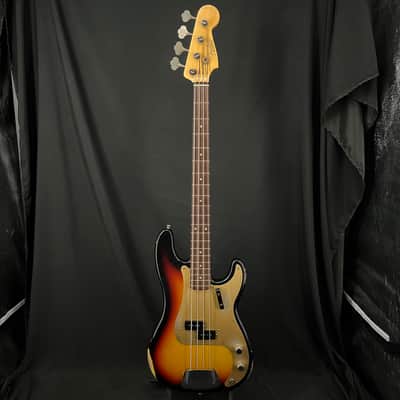 Fender Custom Shop Limited Edition '59 Precision Bass Relic Sunburst w/ OHSC image 3