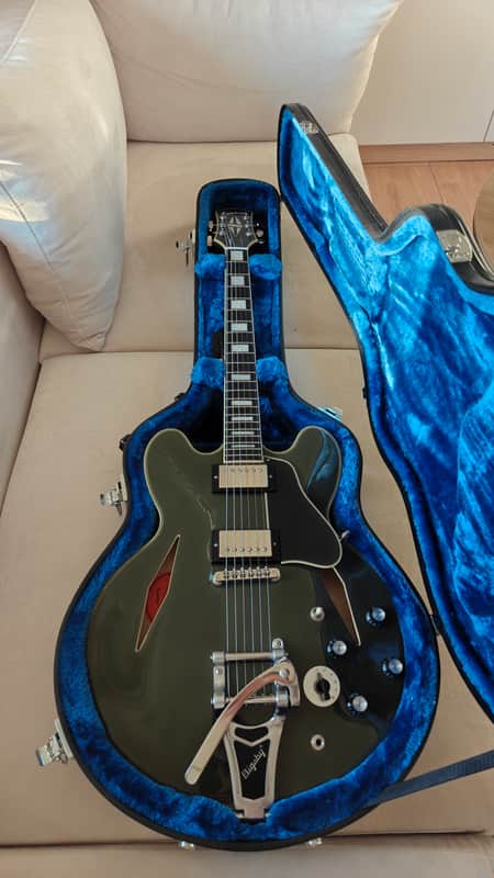 Epiphone Shinichi Ubukata Signature ES-355 2023 - Present - Olive Green image 1