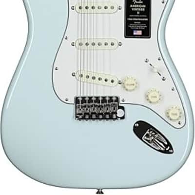Fender American Vintage II 1965 Stratocaster Electric Guitar. Round-Lam Rosewood Fingerboard, Sonic Blue image 4
