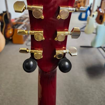 Used Ventura V3RED Acoustic-Electric Guitar - Red w/ Soft Case image 14