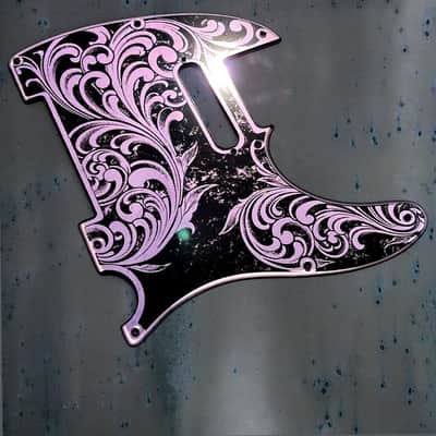 Telecaster 8 Hole Pickguard Acrylic Lavender Mirror Guitar Scratch Plate for Fender American/Mexican Standard Tele Cut for Modern Style Parts image 1