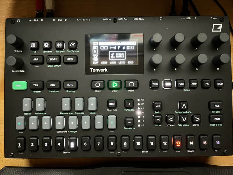 Elektron Tonverk 8-Voice Sampler 2025 - Present - Black image 1