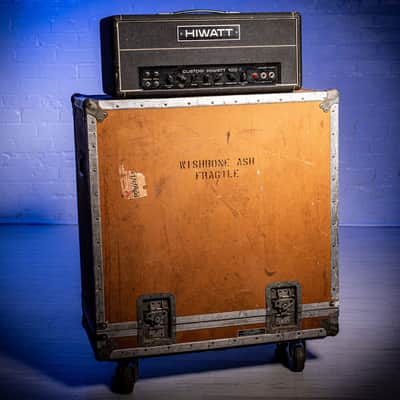Hiwatt DR103 Head and SE4123 Cabinet WISHBONE ASH 1970s - Black image 16