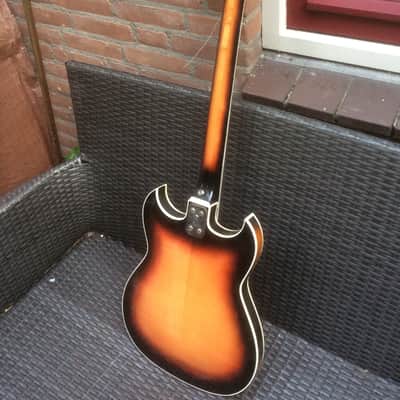 VOX escort / Crucianelli elite Vintage Bass 1960,s sunburst image 4