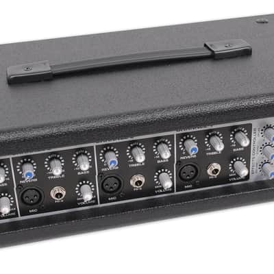 2) Rockville SPG88 8" 400w DJ PA Speakers 8-Ohm+Powered 4-Ch Mixer+Stands+Cables image 11