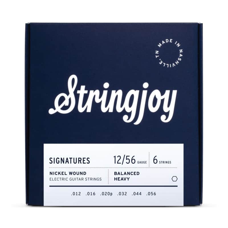 Stringjoy Signatures Nickel Wound Electric Guitar Strings - Balanced Heavy Gauge - 12-56 image 1