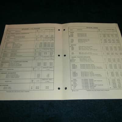 Vintage 1971 Kustom Electro-Voice Microphone Price List! image 4