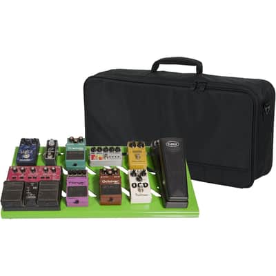 Gator Cases GPB-BAK-GR Large Aluminum Pedal Board with Carry Bag (Green) image 1