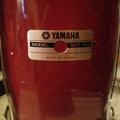 Yamaha Recording Custom Cherry 10x10, 10x12, 12x14, 14x16 Toms
16x22 Bass Drum Cherrywood 80's Japan Wine Walnut Color Recording Custom 80's Cherry Wood Cherrywood Wine image 3