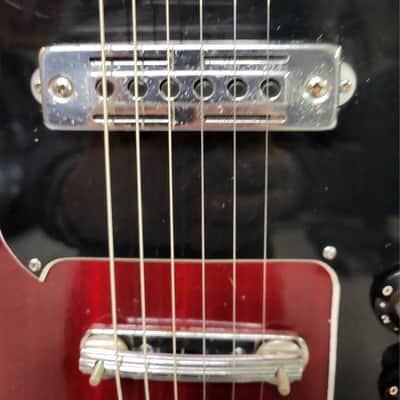 Vintage RARE 1965 Daimaru By KAWAI Model 802 Japan Redburst Pro Setup New Strings Original Hard Shell Case image 5