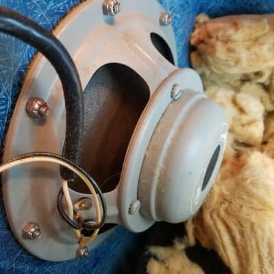 Bell & Howell Type A-1 Military 16 Ohm 20 Watt 8" AlNiCo University Sound Speaker AF2900-676770 MIL-L-4166 1960s - Blue Fiberglass Cab image 15