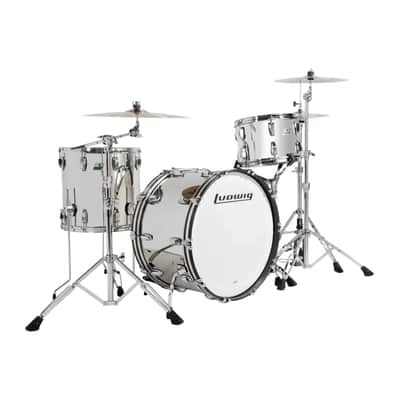 Ludwig Stainless Steel 3pc Pro Beat Drum Set image 2