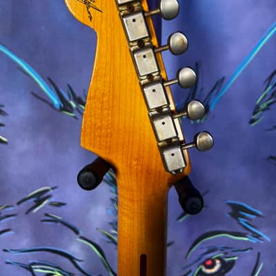 USED 2009 Fender Custom Shop Stratocaster 1956 Relic - Dessert Sand image 4
