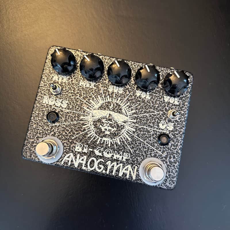 Analogman Bi-Comp Rev 5: Top Jacks, 1979 RCA Chip, Ryck Switch, 4 Jacks, Comprossor image 1