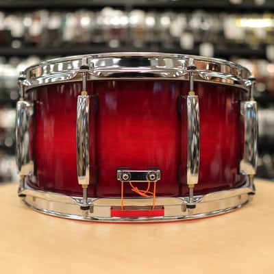 Pre-Owned Pearl 6.5x14" Session Studio Select Snare Drum (Antique Crimson Burst) image 5