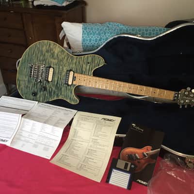 Peavey Wolfgang Custom Shop 2003 Blue quilt image 4
