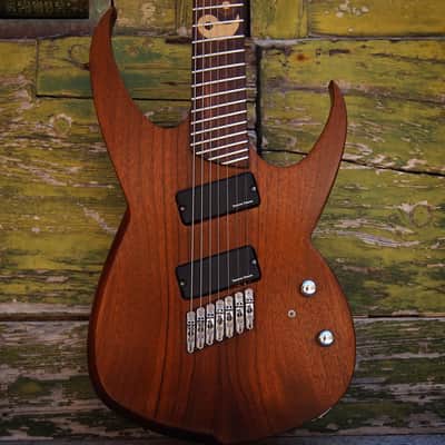 MC Guitars MC-72 | Multiscale | 7 stringer 2016 Natural Walnut image 2