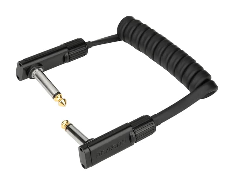 Rockboard Black Coiled Series Flat Patch Cables 19.69in w/ FAST Same Day Shipping image 1