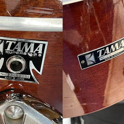 Vintage 1983 Tama Superstar Drum Set in Super Mahogany image 12