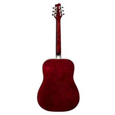 Stagg Natural dreadnought acoustic guitar with basswood top, left-handed model image 3