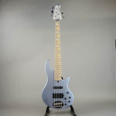 Lakland 55-02 Deluxe Bass Guitar - Ice Blue Metallic with Maple Fingerboard image 2