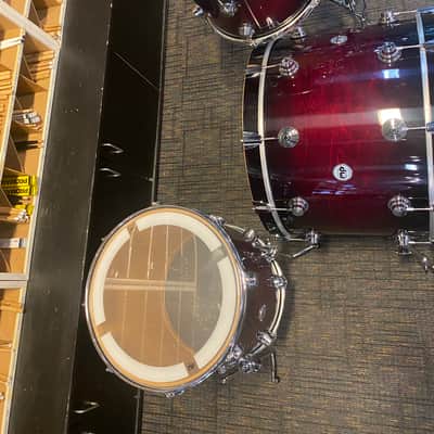 DW Collectors Series Shell Pack - 13", 16", 24" - Black Cherry Burst image 6