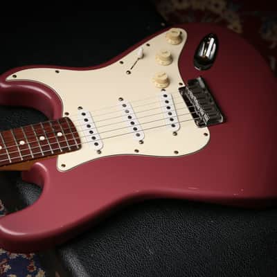 1995 Fender American Stratocaster Matching Headstock Burgundy Mist image 7