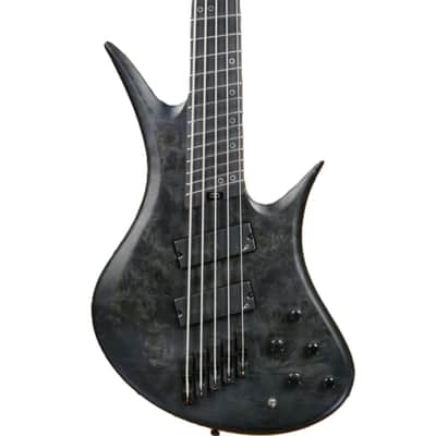 Legator Helio 5 String Bass - Multi-Scale Black Burl image 8
