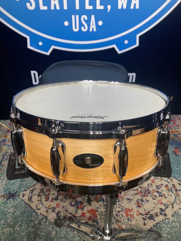 Slingerland - 1980s 5.5x14" Radio King (Reissue) 3-Ply Maple 10-Lug Snare Drum image 1