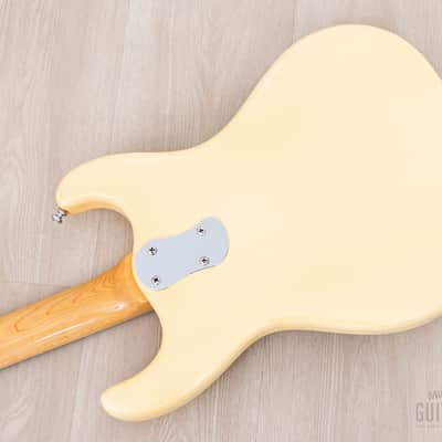 1990s Mosrite Ventures Model 3/4 Size Custom, White w/ Vibramute, Japan Kurokumo image 15