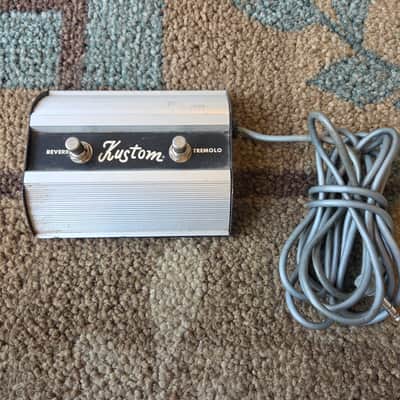 Vintage 1970's Kustom Two Button (Reverb - Tremolo) Amplifier Footswitch! image 1