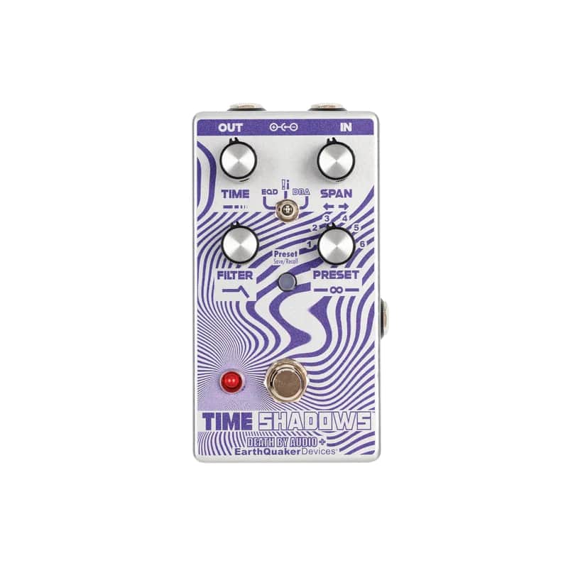 EarthQuaker Devices / Death By Audio Time Shadows II Subharmonic Multi-Delay Resonator 2024 - Present - Silver / Purple image 1
