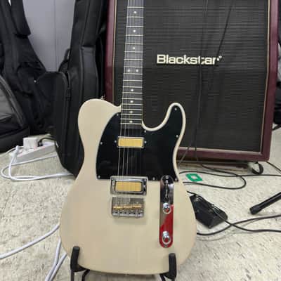 Fender Gold Foil Telecaster HH White Blonde MIM w/ Gold Foil Mini Humbuckers