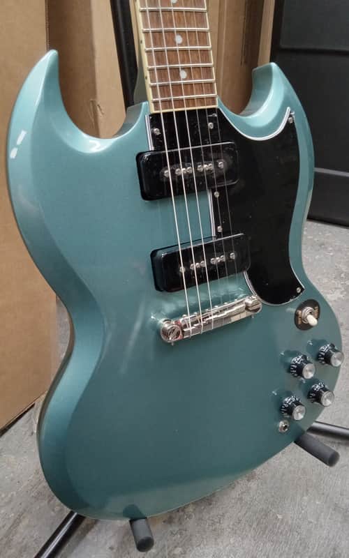 Epiphone SG Special P90 with Laurel Fretboard in Faded Pelham Blue (2024) image 1