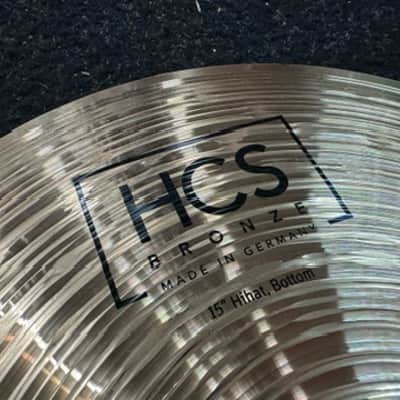 Meinl 15" HCS Bronze Hi-Hat Cymbals (Pair) 2020 - Present - Brilliant image 5