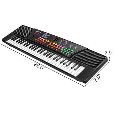 New 54 Keys Electronic Music Piano 2024 - Black Other Bild 10